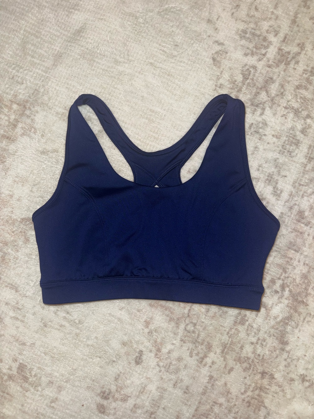 Women's Navy Racerback Sports Bra - Tek Gear